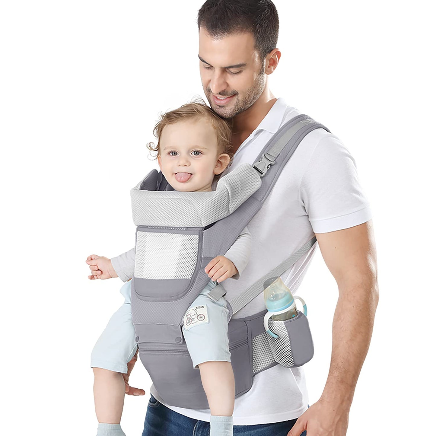 Baby Carrier Backpack Hiking Newborn Sling Wrap Infant Adjustable Strong Washable Lumber support